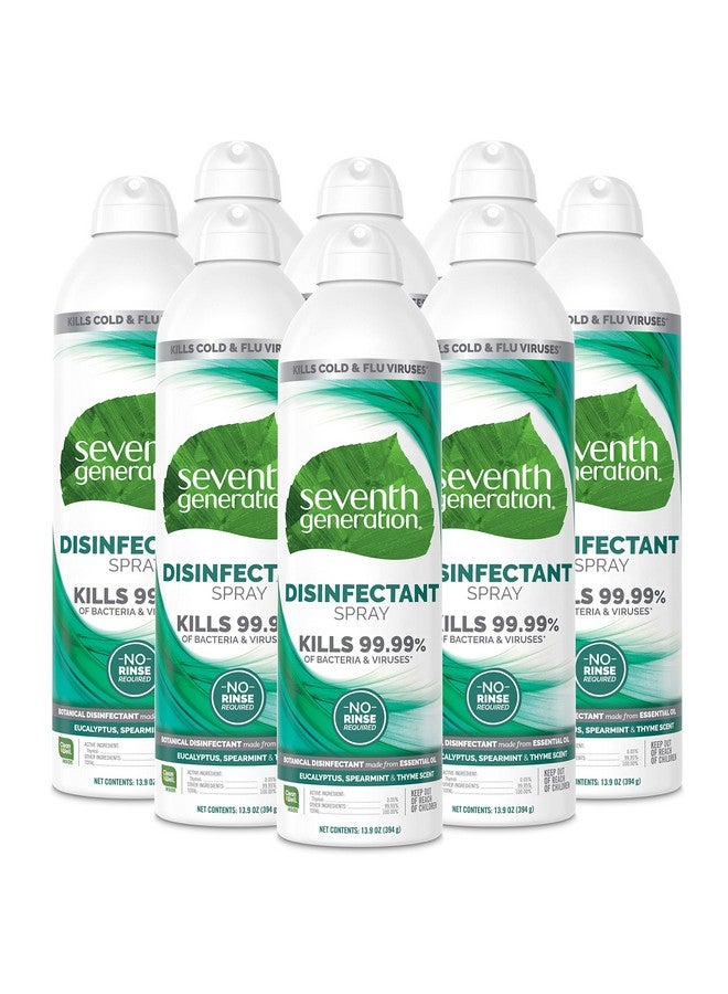 Seventh Generation Seventh Generation Disinfecting Spray Cleaner Eucalyptus and Thyme Disinfectant 13.9 oz, Pack of 8  - Image 1