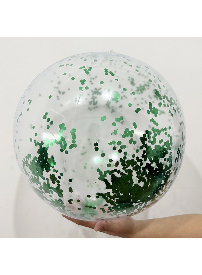 Hotline Internet Celebrity Inflatable Transparent Feather Beach Ball Pvc Ball Water Playing Beach Toys