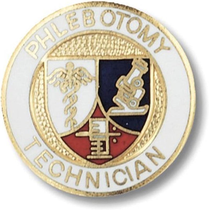 Prestige Medical Phlebotomy Technician Emblem Pin