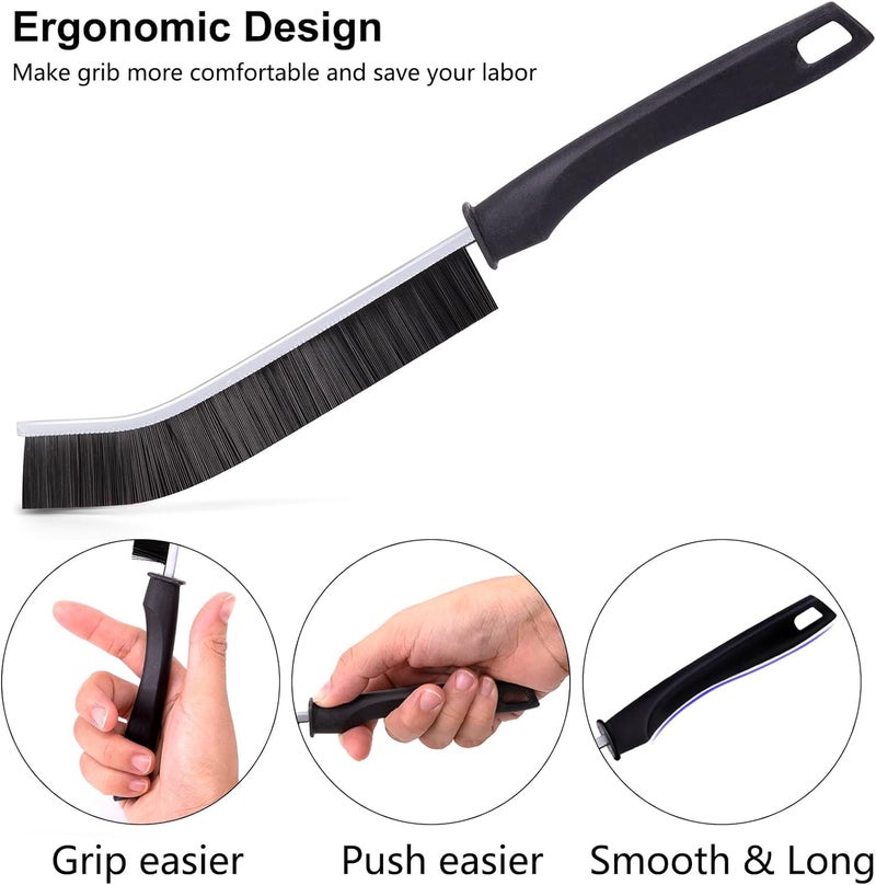 CAVERNSHOP Multifunctional Gap Corner Thin Gas Cleaning Brush for Kitchen, Bathroom, Windows Hard Bristled Closet Crevice Perfect for Tiles, Grout, Sliding Doors Mess Cleaner Brushes for Window Basin - Image 5
