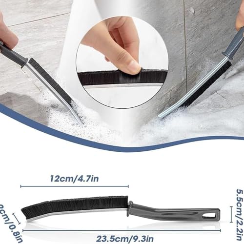 CAVERNSHOP Multifunctional Gap Corner Thin Gas Cleaning Brush for Kitchen, Bathroom, Windows Hard Bristled Closet Crevice Perfect for Tiles, Grout, Sliding Doors Mess Cleaner Brushes for Window Basin - Image 3
