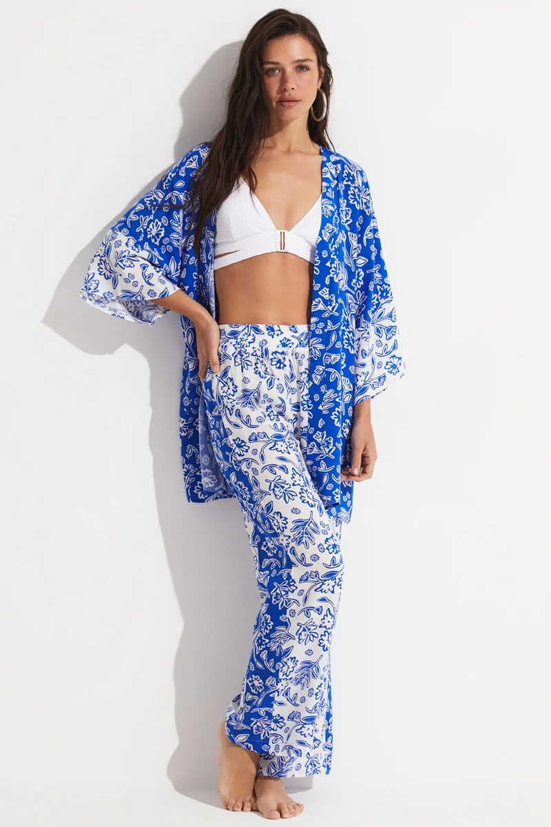 JUNE Patterned Kimono Set