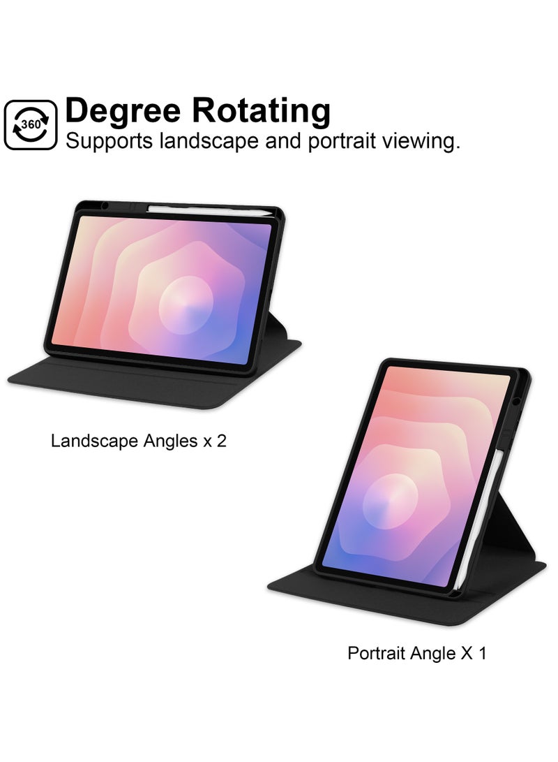 CHEROSIN حافظة تابلت لجهاز سامسونج جالاكسي تاب S11 5G مقاس 11 بوصة 2025، غطاء واقي مع قاعدة دوارة 360° وفتحة قلم - Image 2