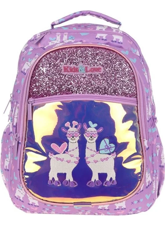 كاوكو Kids Love Lama Backpack Mirrored Stones