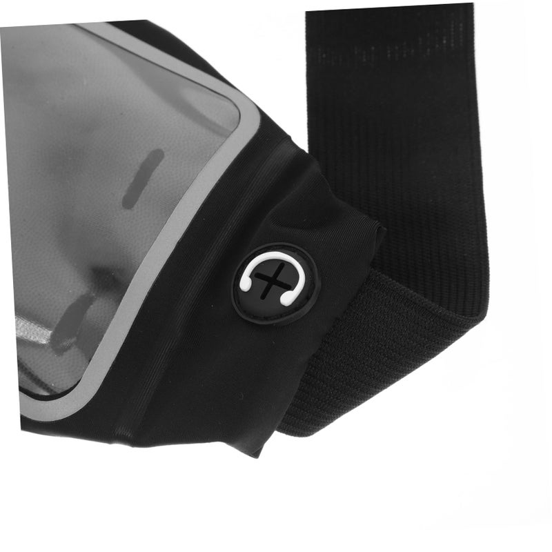 Adjustable Running Belt Bag Black Touchscreen Window Lightweight Sweat Resistant Waist Pack - Image 4