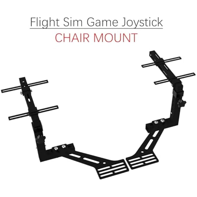 rayihni GAMES FLIGHT JOYSTICK CHAIR MOUNT FOR SIMTASK FARMSTICK FLIGHT SIMULATION GAME JOYSTICK THROTTLE HOTAS SYSTEMS COMPATIBLE WITH LOGITECH G X56, X52 THRUSTMASTER T.16000M, T.FLIGHT HOTAS X - Image 2