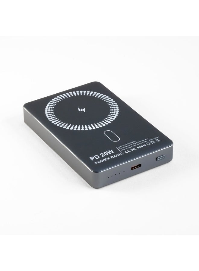 ARKTechno ARK-P201 10000mAh Magnetic Wireless Power Bank | 20W PD Fast Charging | Portable Battery Pack with USB-C & Wireless Output | Compact Design for iPhone & Android Devices - Image 2