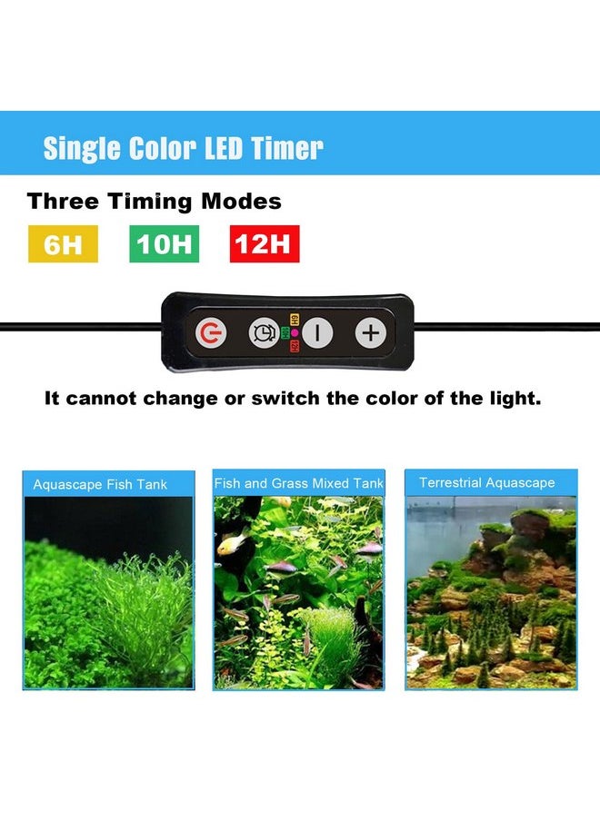 GXILEE Aquarium Light Timer and Dimmer, 6/10/12 Hour Modes, Adjustable 10-100% Brightness, Compatible with 12-24V DC LED Lights, 2 Pack