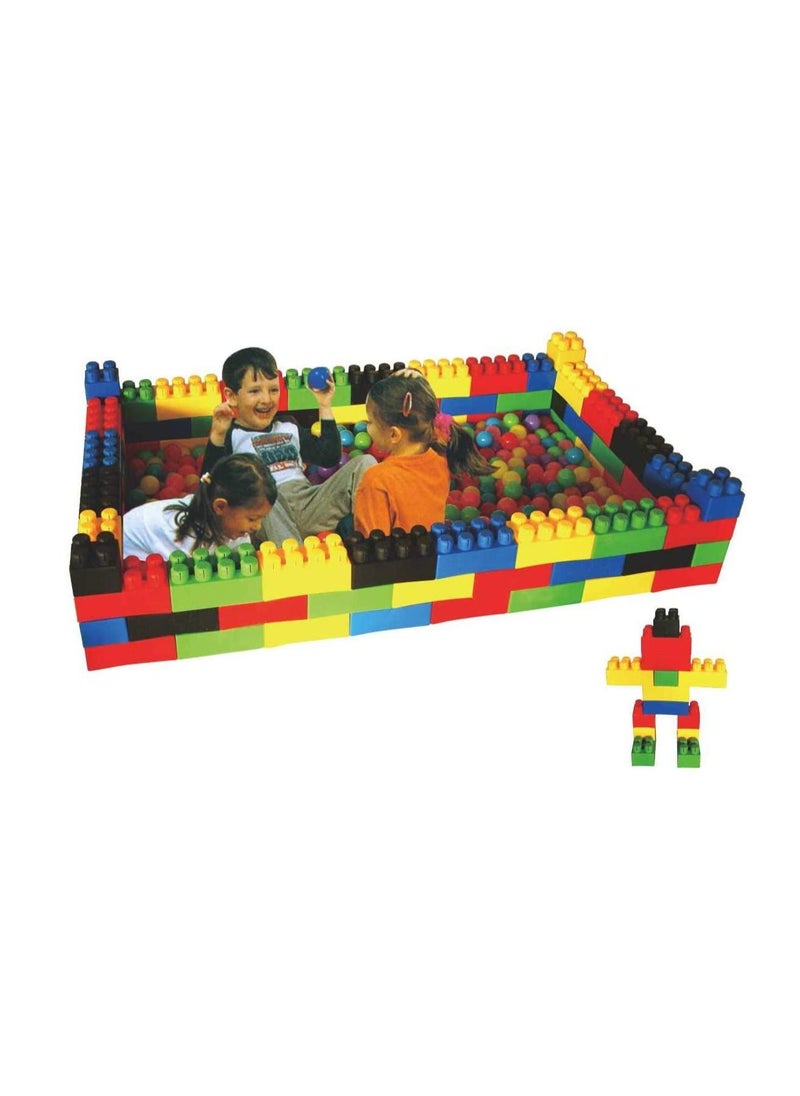 RBWTOYS RBW Toys Jumbo Blocks Building Sets Colorful Interlocking Blocks Set in Puzzle Games,Jumbo Building Blocks Set includes 50 durable plastic blocks in 4 different colors RW-16645  - Image 2
