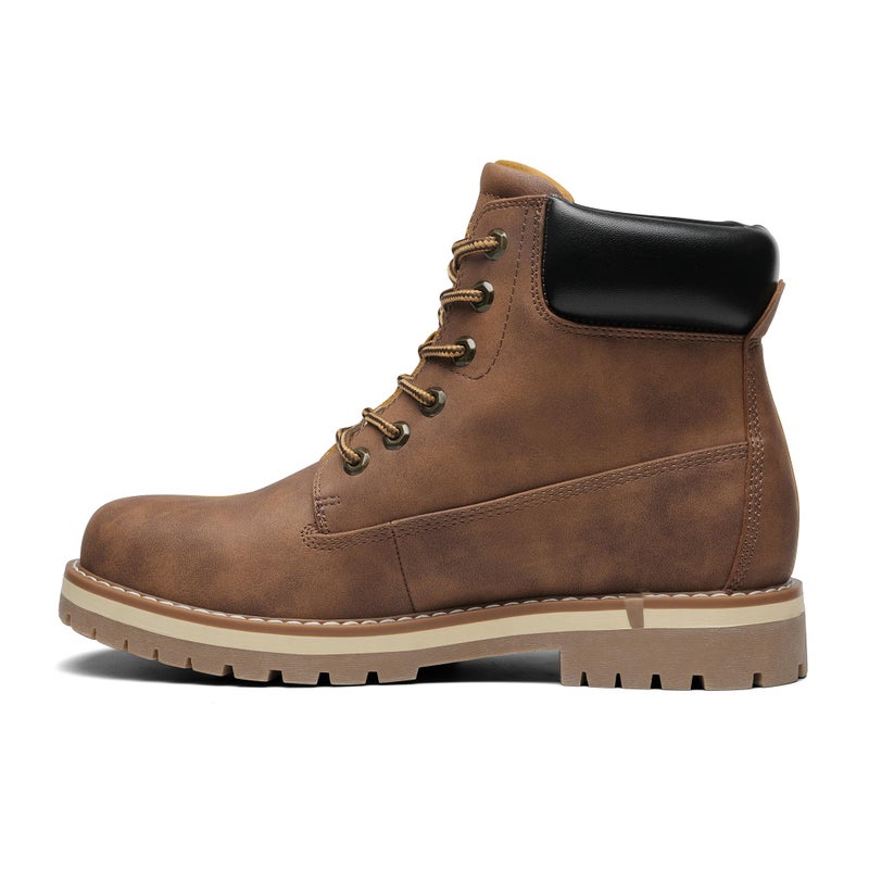 Bruno Marc Men's Classic Winter Fall Casual Boots Warm Cold-Weather Work Boots 3.0,Size 8,Brown/Mesh,SBSB226M - Image 4