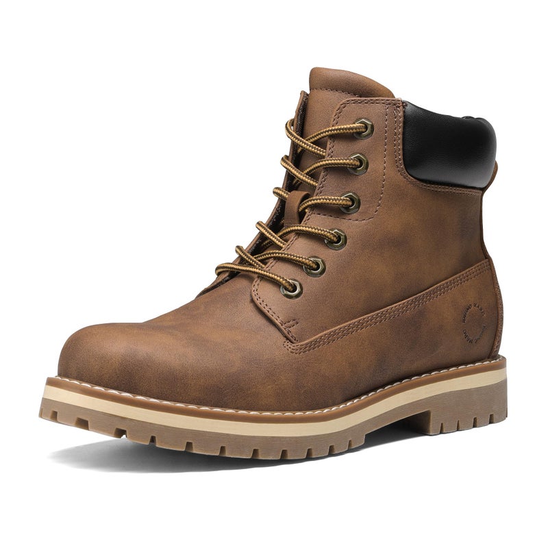 Bruno Marc Men's Classic Winter Fall Casual Boots Warm Cold-Weather Work Boots 3.0,Size 8,Brown/Mesh,SBSB226M - Image 1