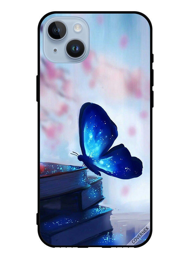 Covernex Protective Case Cover For Apple iPhone 14 Plus Butterfly On Books - Image 1