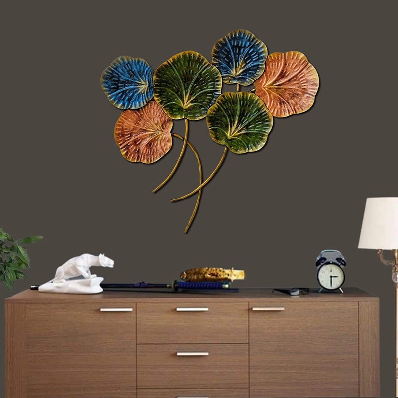 ZXC ZXC Wall Art Wall Hanging Wall Decor Metal Lotus Petal Perfect For Living RoomDrawing RoomHotel Restaurant  - Image 1