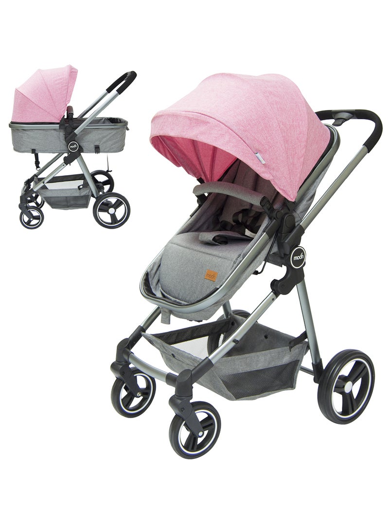Moon Pro - 2 in 1 Stroller - Pink - Image 1