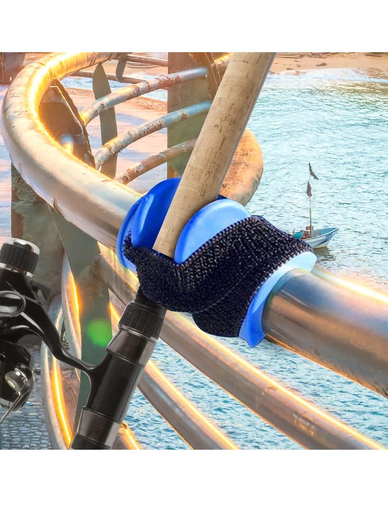 KASTWAVE Fishing Rod Stand, U-shape Rod Rest, Portable Fishing Rod Holder, Plastic Fixed Rod Belt Tail Mount Rest for Boat Sea Fishing River - Image 3