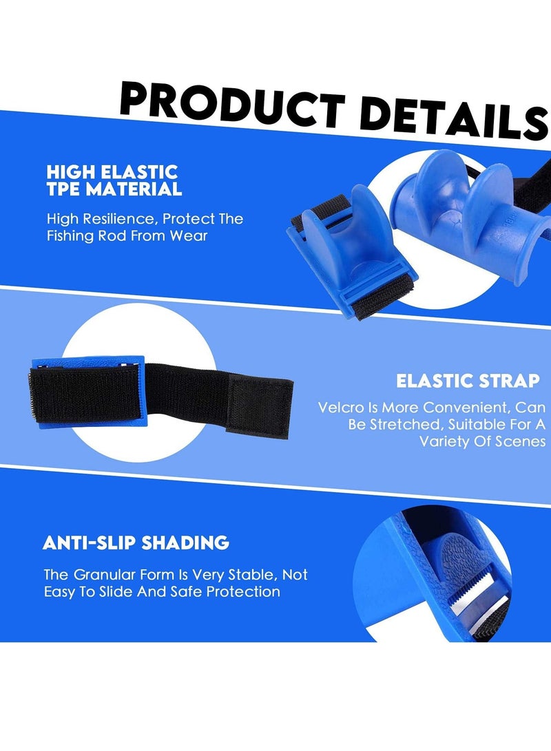 KASTWAVE Fishing Rod Stand, U-shape Rod Rest, Portable Fishing Rod Holder, Plastic Fixed Rod Belt Tail Mount Rest for Boat Sea Fishing River - Image 4