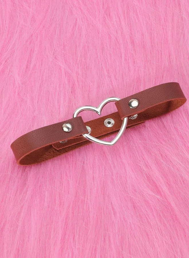 Take Two  Brown Heart Choker Necklace for Women | Best Price UAE