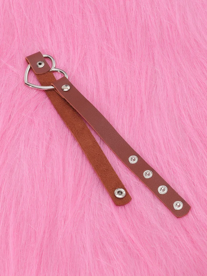 Take Two Brown Heart Choker Necklace