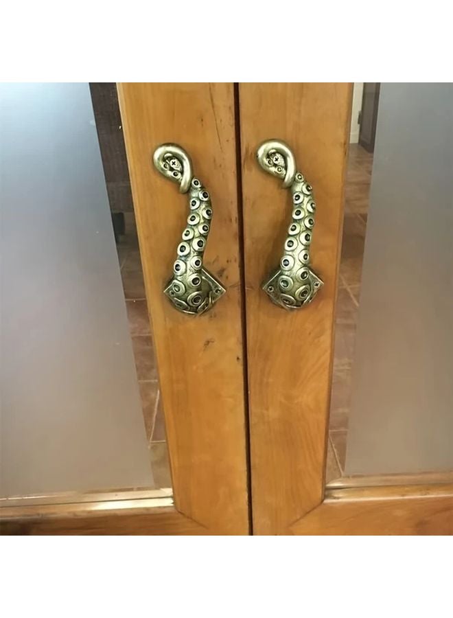 مقبض الباب على شكل أخطبوط من الراتنج، تعليق حيواني بتصميم أنيق، زينة عيد الميلاد - Image 3