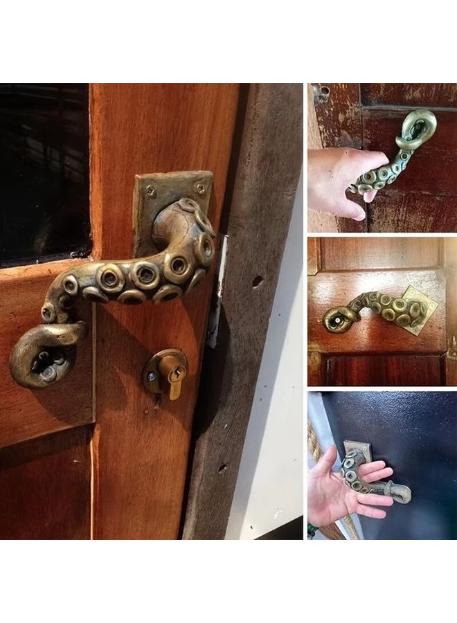 مقبض الباب على شكل أخطبوط من الراتنج، تعليق حيواني بتصميم أنيق، زينة عيد الميلاد - Image 5