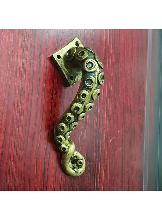 مقبض الباب على شكل أخطبوط من الراتنج، تعليق حيواني بتصميم أنيق، زينة عيد الميلاد - Image 1