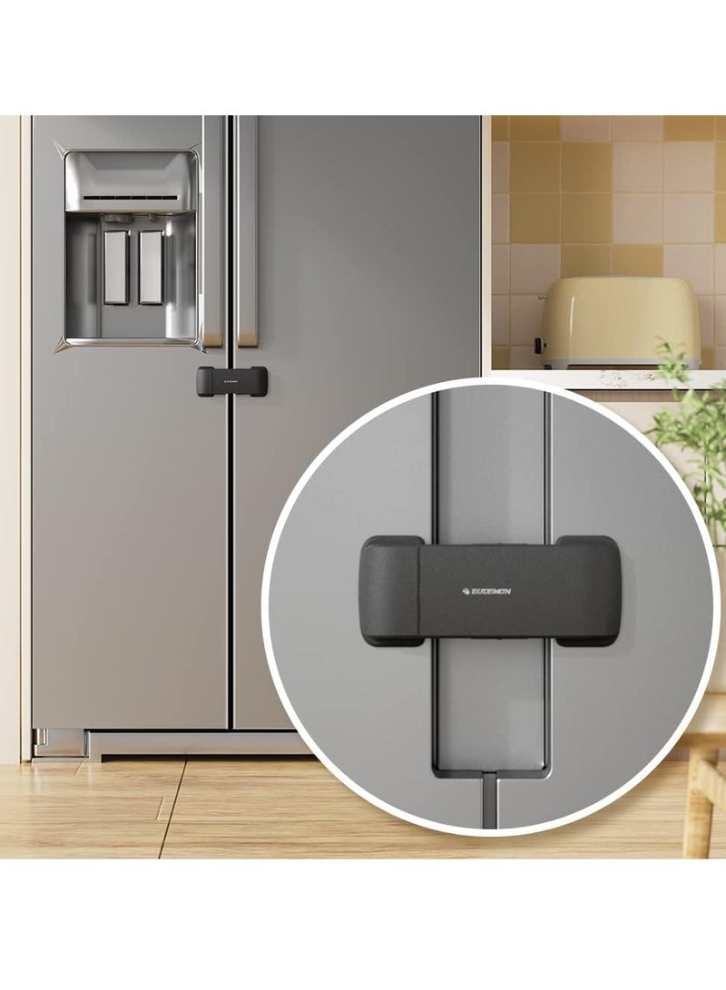 Gonice Cabinet Cupboard Lock Freezer Lock Apply to Max 2.28"(58mm) - Black - Image 1