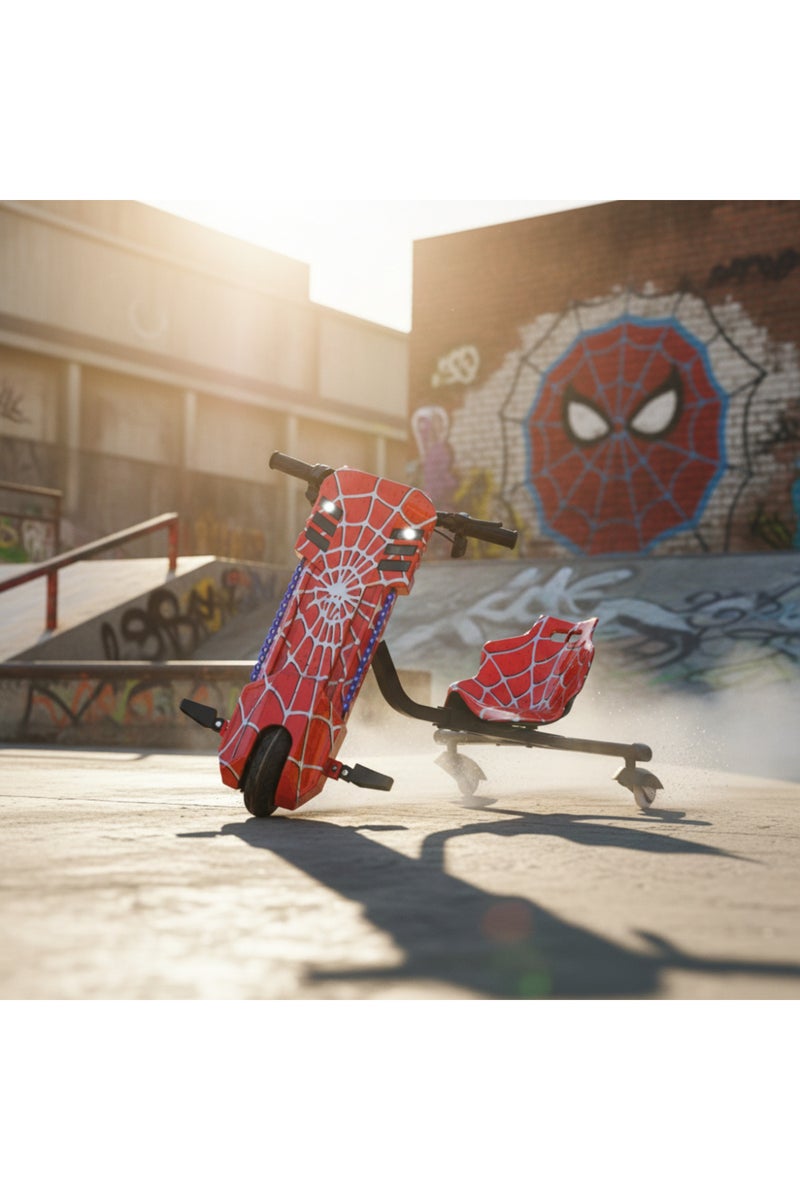 Leno Red Spider-Man Electric Drift Scooter for Kids - Image 2