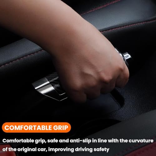 AutoBizarre Car Handbrake Styling Anti-Slip Cover for Handbrake Lever Decoration Protection Cover Universal for All Cars (Silver Chrome) - Image 3