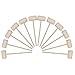 Mihey Mihey 12 Pack Wooden Crab Mallets Natural Hardwood Crab Hammers Lobster Seafood Crackers  - Image 2