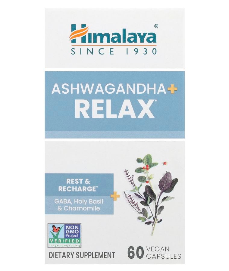 Ashwagandha + Relax 60 Vegan Capsules