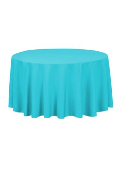 Solid Pattern Table Cloth Turquoise 120inch
