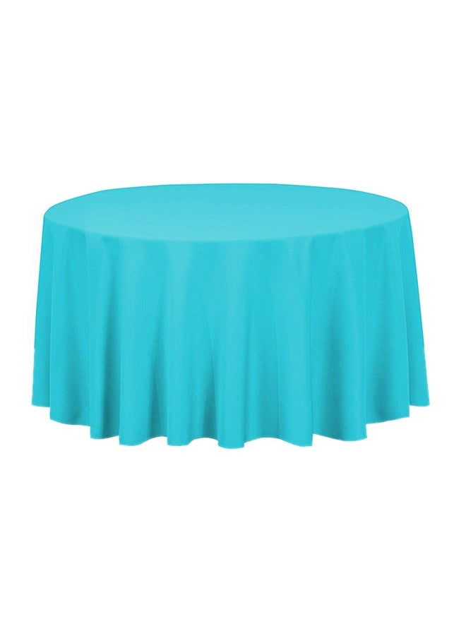 NIBEMINENT - Solid Pattern Table Cloth Turquoise 120inch - Image 1