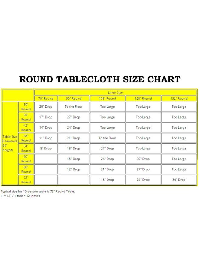 NIBEMINENT - Solid Pattern Table Cloth Turquoise 120inch - Image 1