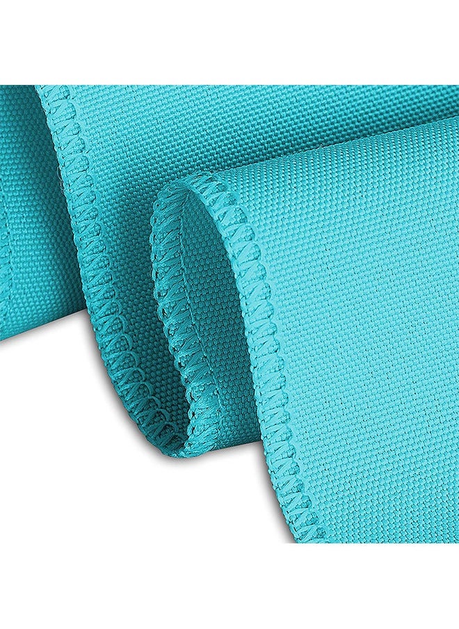 NIBEMINENT - Solid Pattern Table Cloth Turquoise 120inch - Image 1