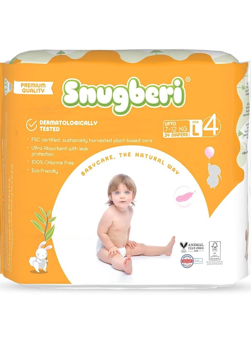 Snugberi Diaper Size 4 Large 7-12 kg 24's