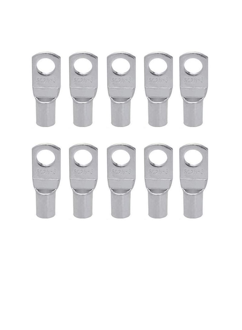 Copper Cable Lugs 10Pcs Set-Wire Terminals, Connector Cable lugs Ring Battery SC Terminals, for Marine, Solar, Automotive, Electric, Home Applications etc (Hole Size 12mm, Cable Size 300mm)  - Image 1