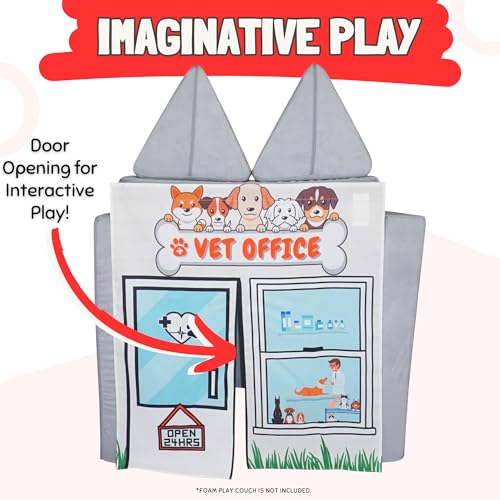 Couch Swag Play Panel for Childrens Foam Sofa Kids Couch (Vet Office) - Image 5
