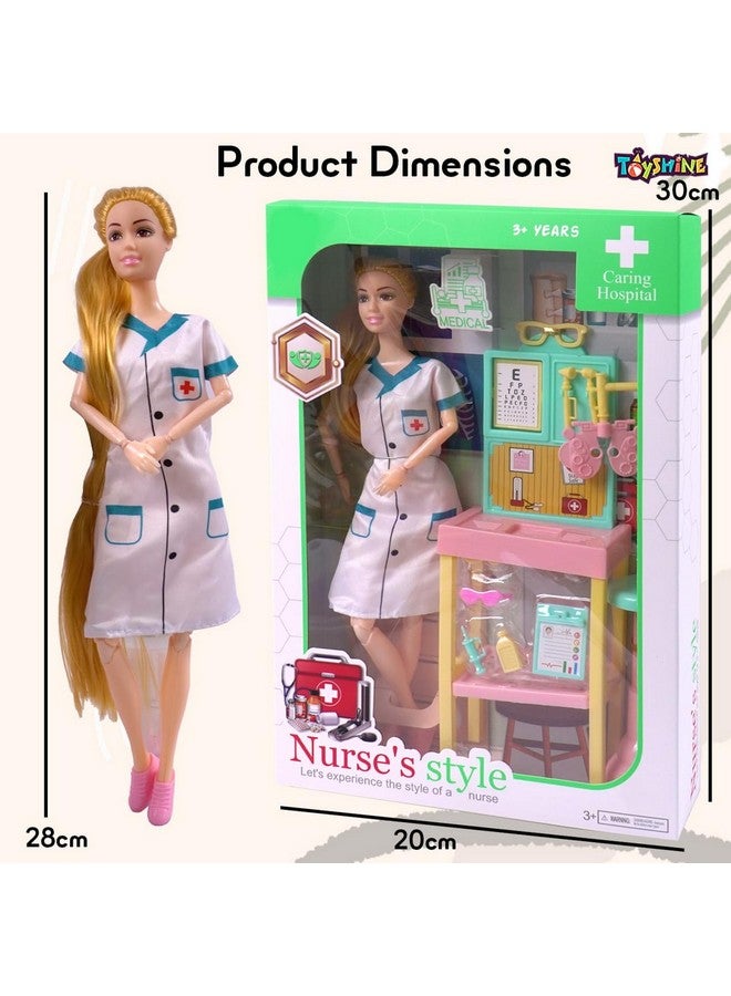 Toyshine Doctor Alia Doll with Medical equipments, Furniture & Accessories Toys for Kids Role Play Set for Age 3+… - Image 5