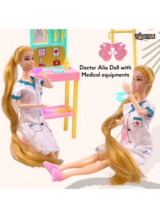Toyshine Doctor Alia Doll with Medical equipments, Furniture & Accessories Toys for Kids Role Play Set for Age 3+… - Image 2