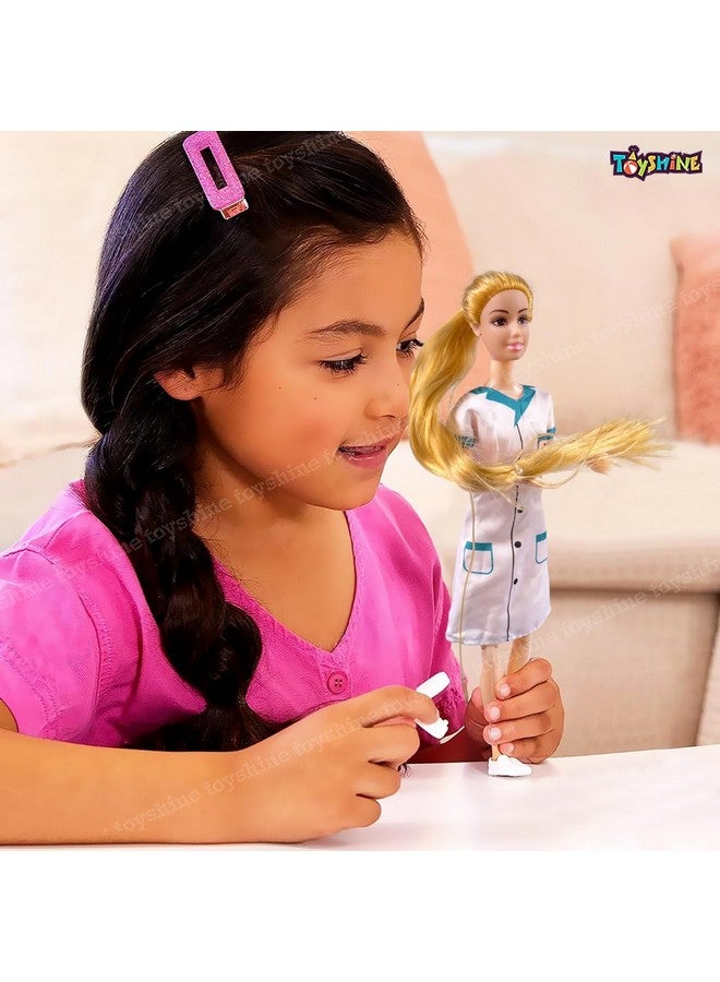 Toyshine Doctor Alia Doll with Medical equipments, Furniture & Accessories Toys for Kids Role Play Set for Age 3+… - Image 3