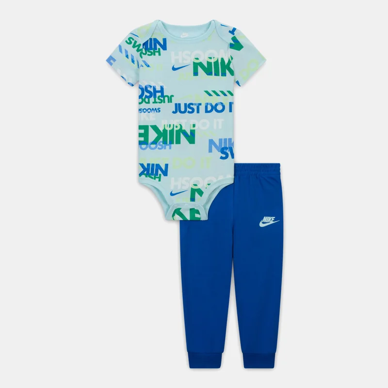 Nike Kids' Sportswear Playful Exploration Bodysuit and Pants Set