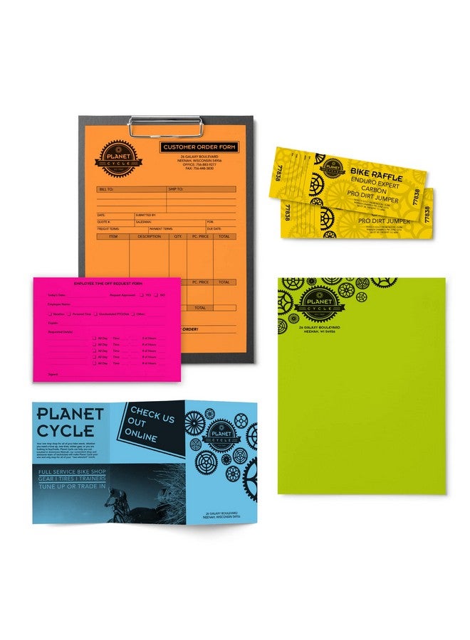 نينا ورق ملون من Astrobrightsbright بحجم حرف 24 رطل، ألوان متنوعة 500 ورقة - Image 4