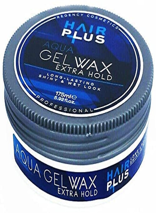Regency Cosmetics Hair Plus Aqua Gel Wax | Water based | Extra Hold | Shiny, Wet look | 175 ml - Image 1
