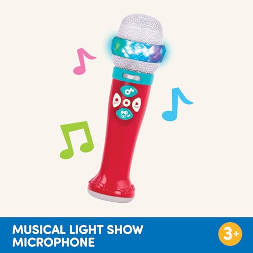 Battat – Toy Karaoke Mic – Light – Up & Voicechanging Microphone – Record & Playback – Sing – Along With Bluetooth – 3+ Years– Musical Light Show Microphone - Image 5