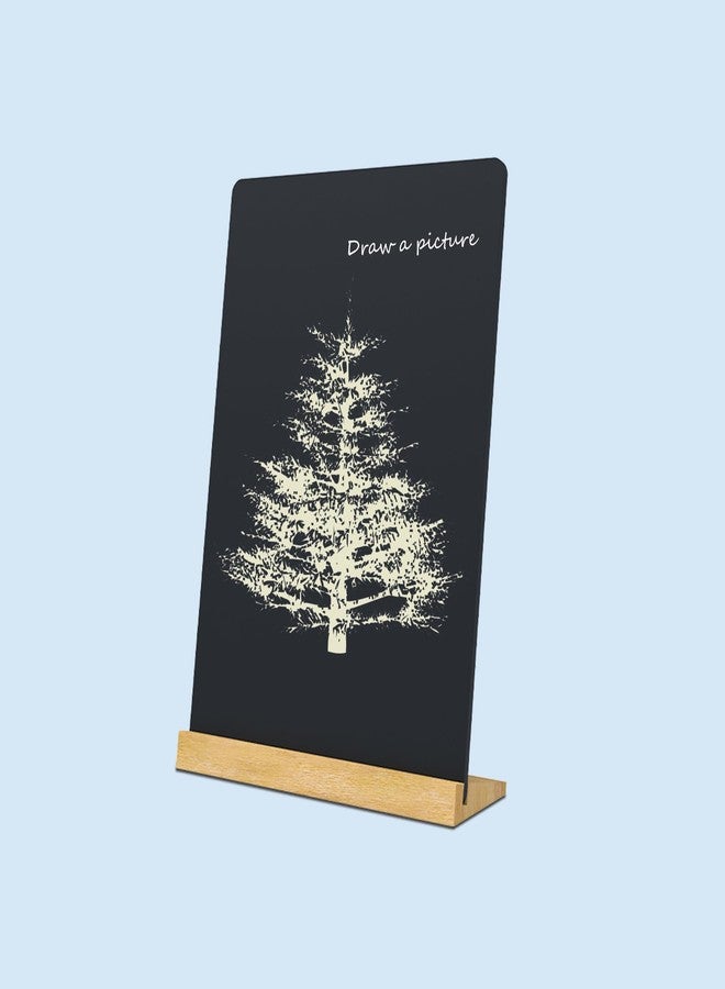 NEWNEWSHOW 2 Pack 8.7x12 Inch Tabletop Chalkboard with Wood Holder - Image 5