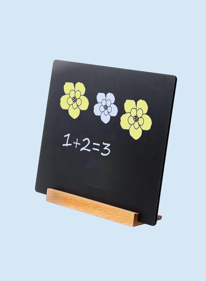 NEWNEWSHOW 2 Pack 8.7x12 Inch Tabletop Chalkboard with Wood Holder - Image 4