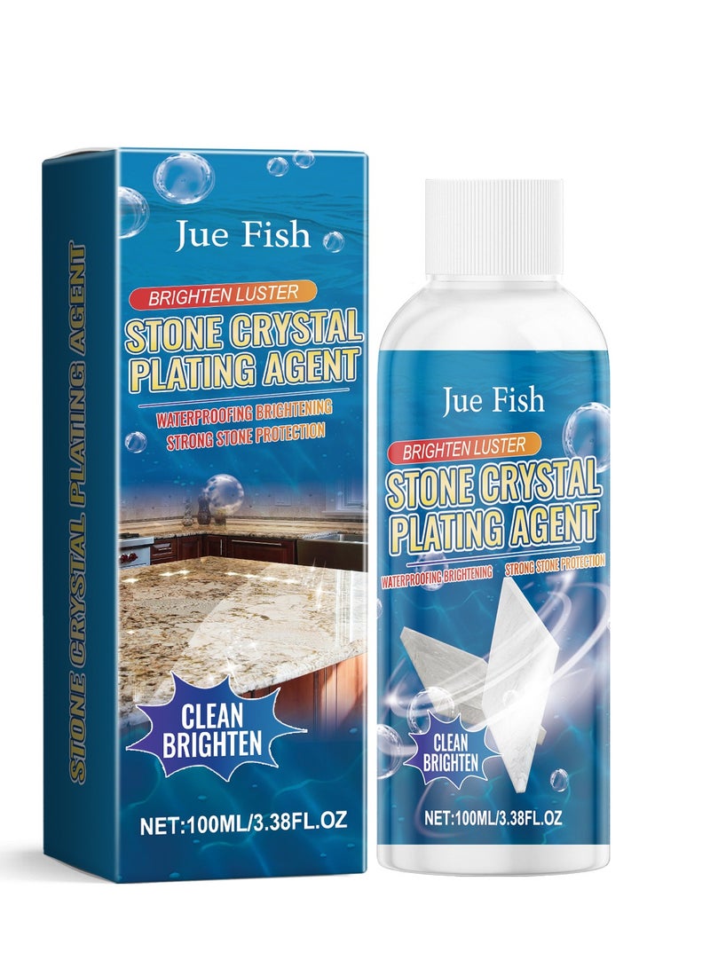 السمك اليهودي Powerful Stone Stain Remover for Marble  Granite, Professional Cleaner for Kitchen Oil Stains, Cooktops, Tiles, Bathroom Surfaces, Removes Stubborn Stains from Natural Stone - Image 1