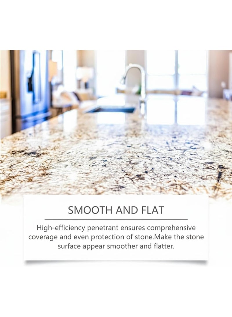 السمك اليهودي Powerful Stone Stain Remover for Marble  Granite, Professional Cleaner for Kitchen Oil Stains, Cooktops, Tiles, Bathroom Surfaces, Removes Stubborn Stains from Natural Stone - Image 2