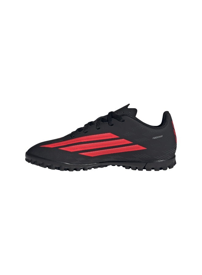 Adidas أحذية كرة القدم للأطفال أديداس F50 كلوب تيرف - أسود أساسي/مضيء - Image 4