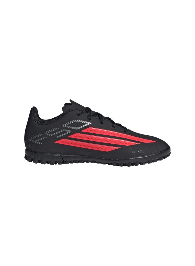 Adidas أحذية كرة القدم للأطفال أديداس F50 كلوب تيرف - أسود أساسي/مضيء - Image 1